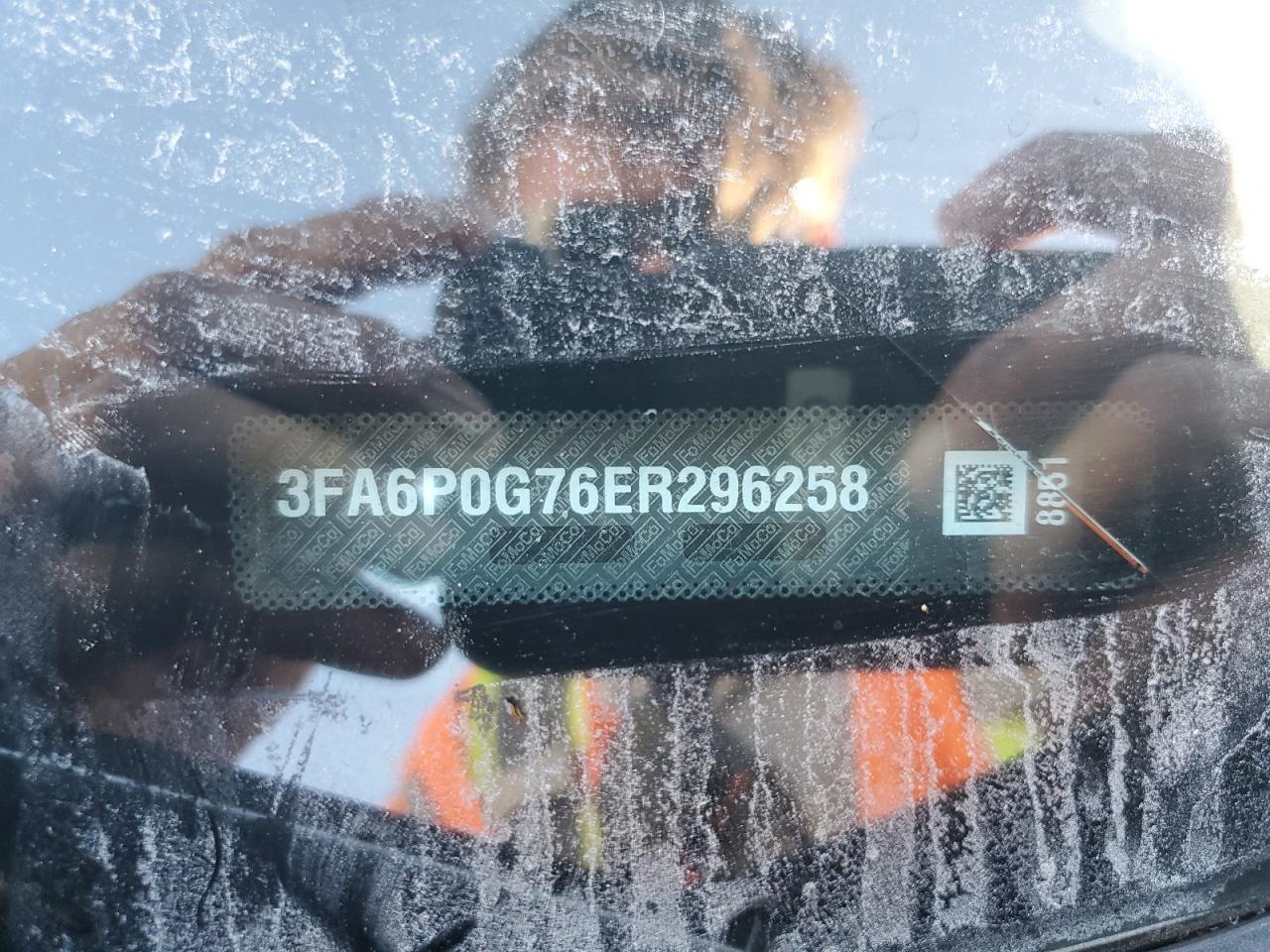 2014 Ford Fusion S VIN: 3FA6P0G76ER296258 Lot: 90807445