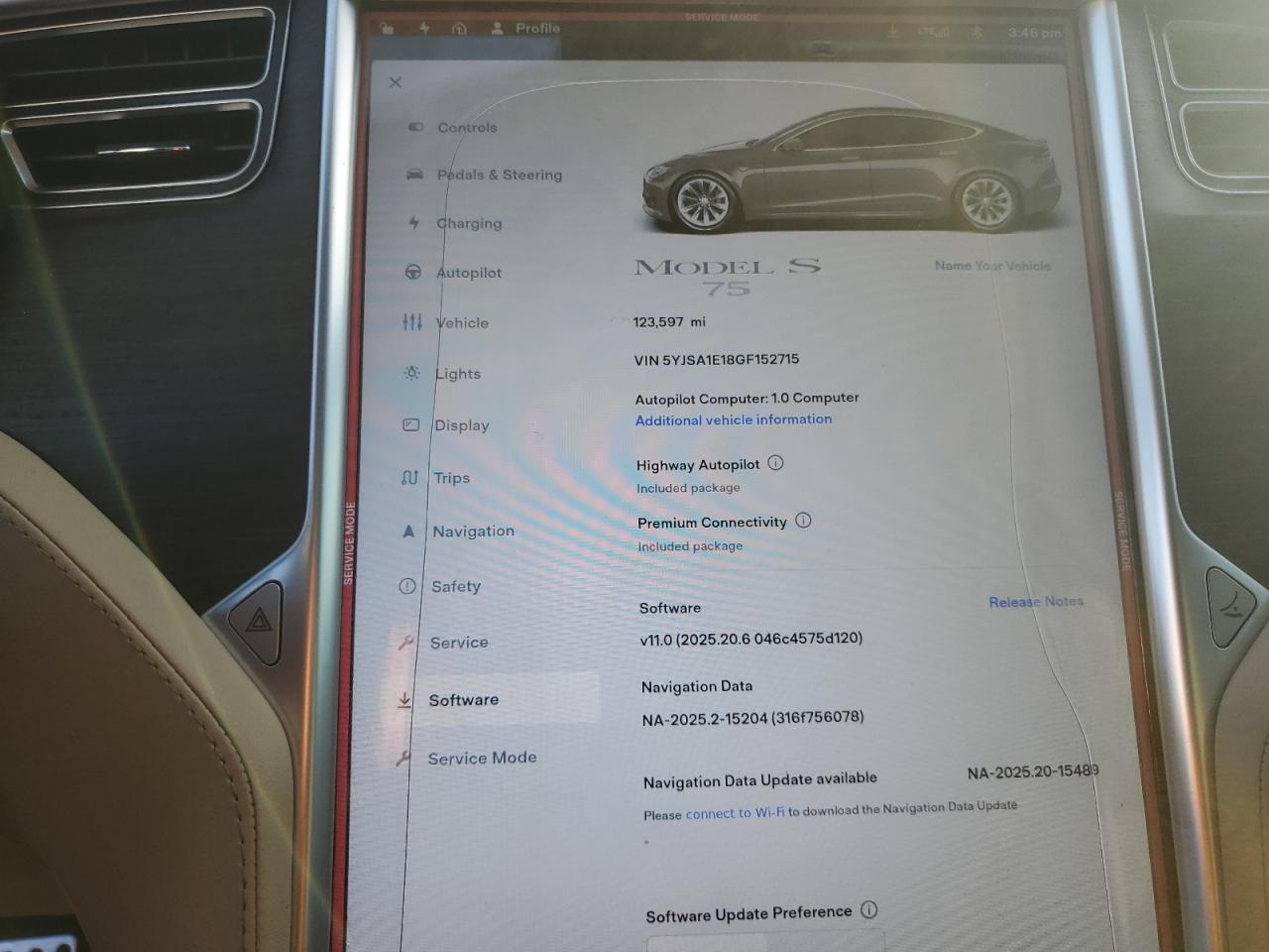 2016 Tesla Model S VIN: 5YJSA1E18GF152715 Lot: 90947915