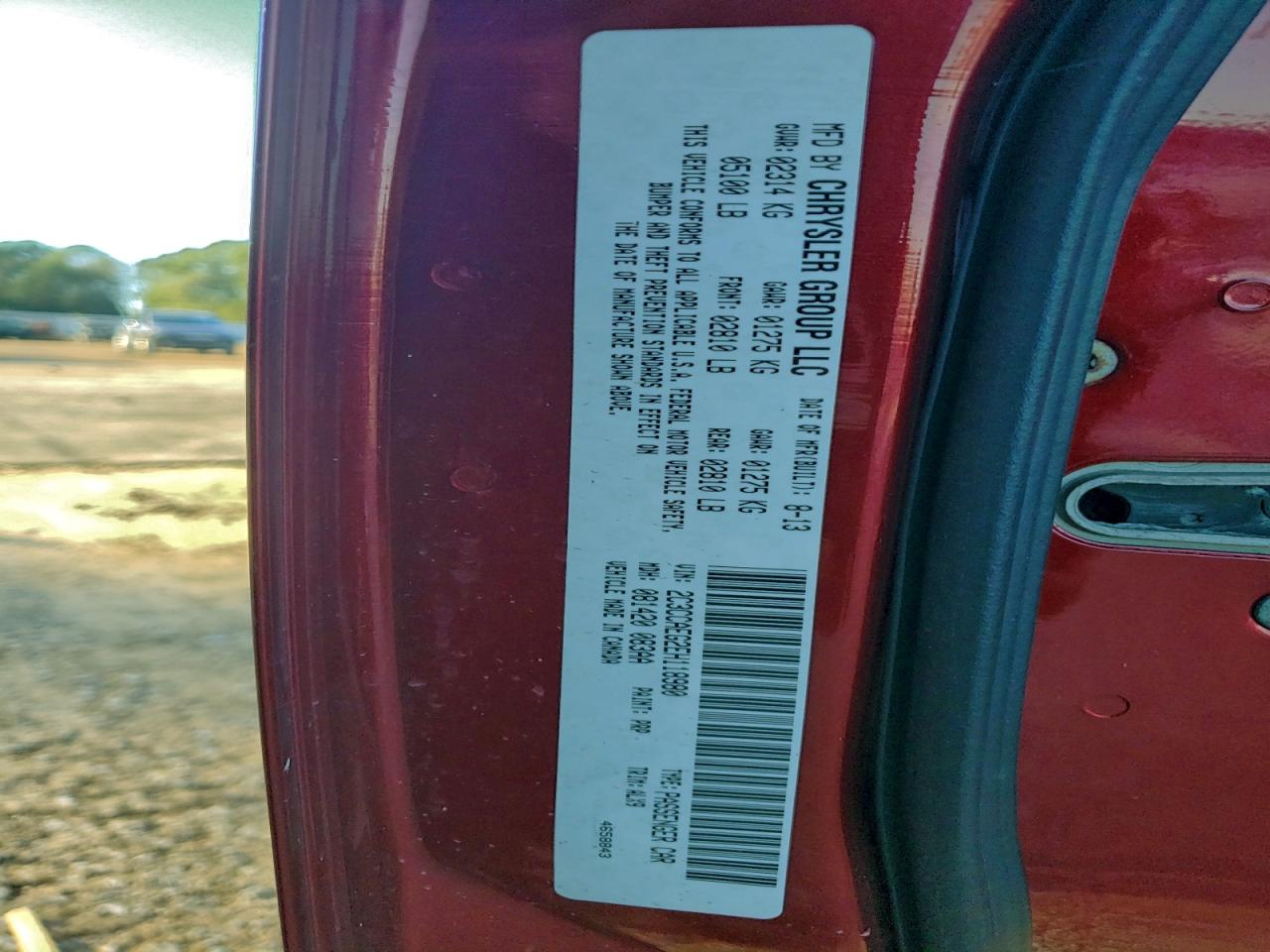 2014 Chrysler 300C VIN: 2C3CCAEG2EH118980 Lot: 94395085