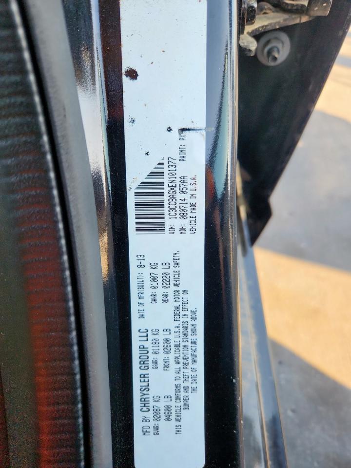 2014 Chrysler 200 Lx VIN: 1C3CCBAGXEN101377 Lot: 93112485