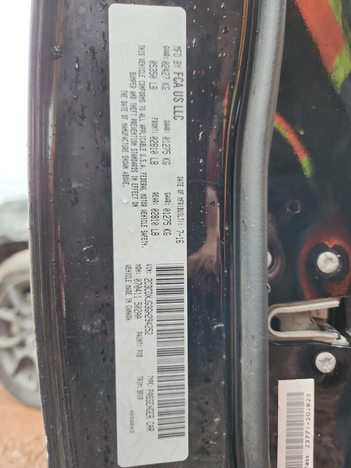 2016 Dodge Charger Sxt VIN: 2C3CDXJG3GH294252 Lot: 92659665