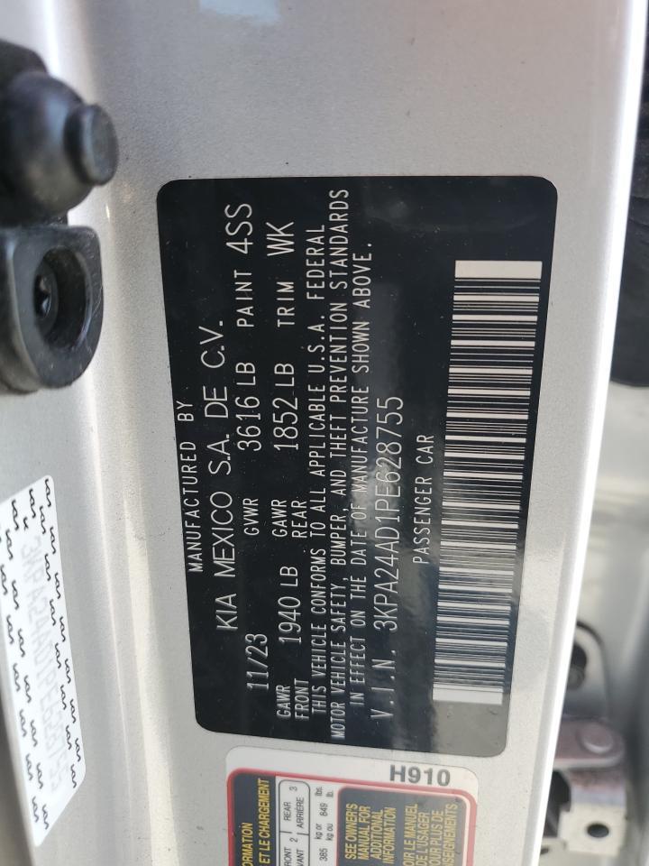 2023 Kia Rio Lx VIN: 3KPA24AD1PE628755 Lot: 92870245