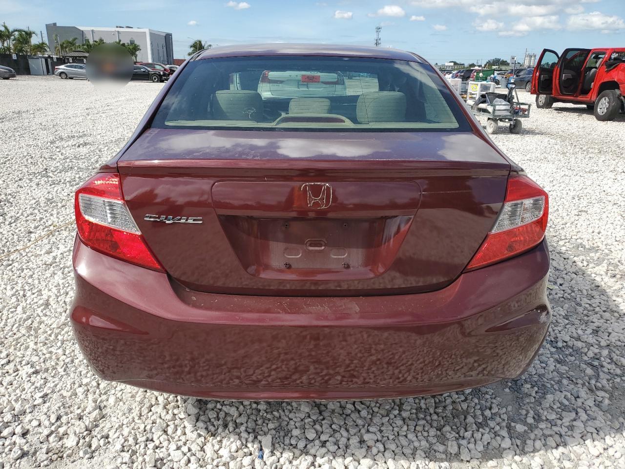 2012 Honda Civic Ex VIN: 2HGFB2F83CH608061 Lot: 92504295