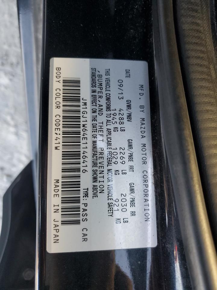 2014 Mazda 6 Grand Touring VIN: JM1GJ1W64E1146416 Lot: 91405315