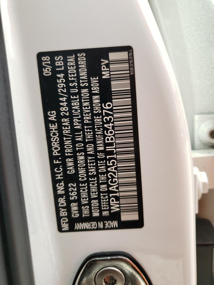 2018 Porsche Macan Gts VIN: WP1AG2A51JLB64376 Lot: 91355585