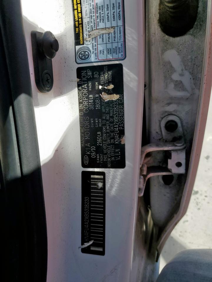 2011 Kia Forte Ex VIN: KNAFU4A2XB5318233 Lot: 92427075