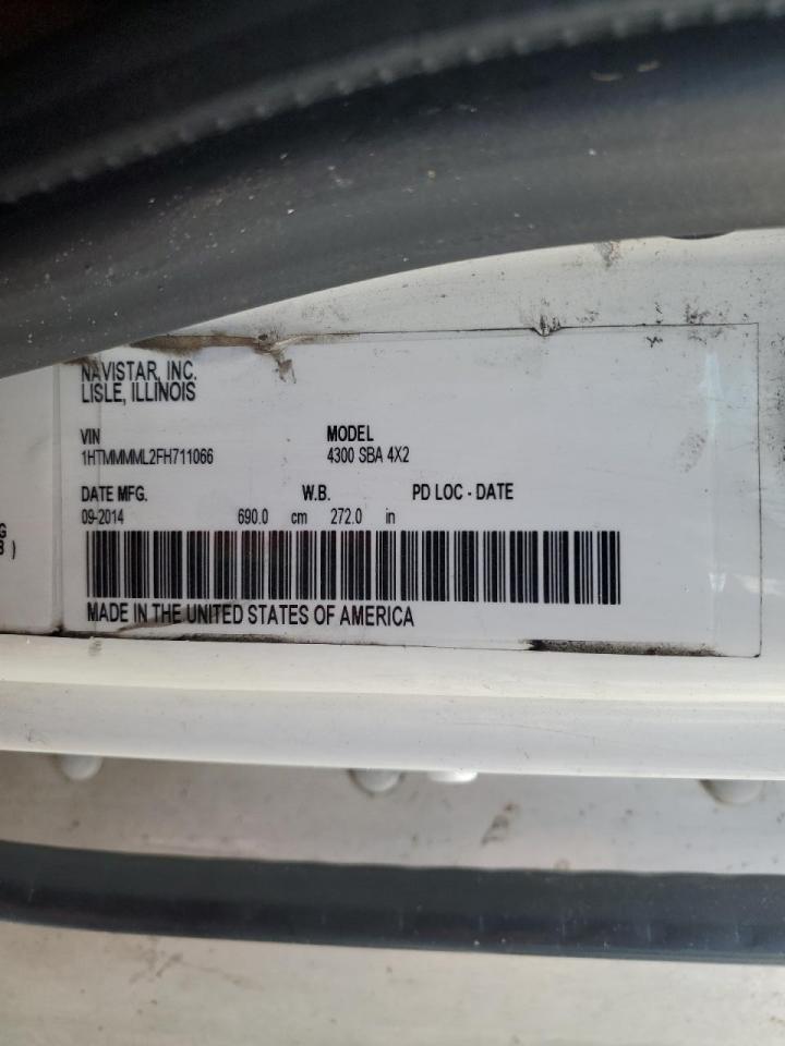 2015 International 4000 4300 VIN: 1HTMMMML2FH711066 Lot: 97234165