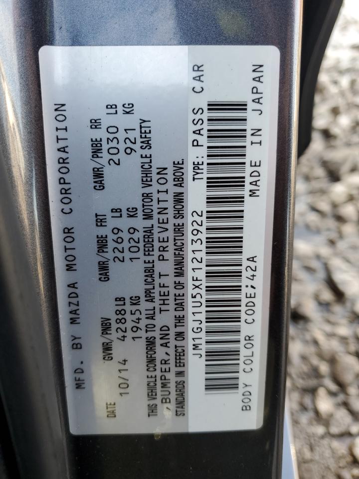 2015 Mazda 6 Sport VIN: JM1GJ1U5XF1213922 Lot: 91936765