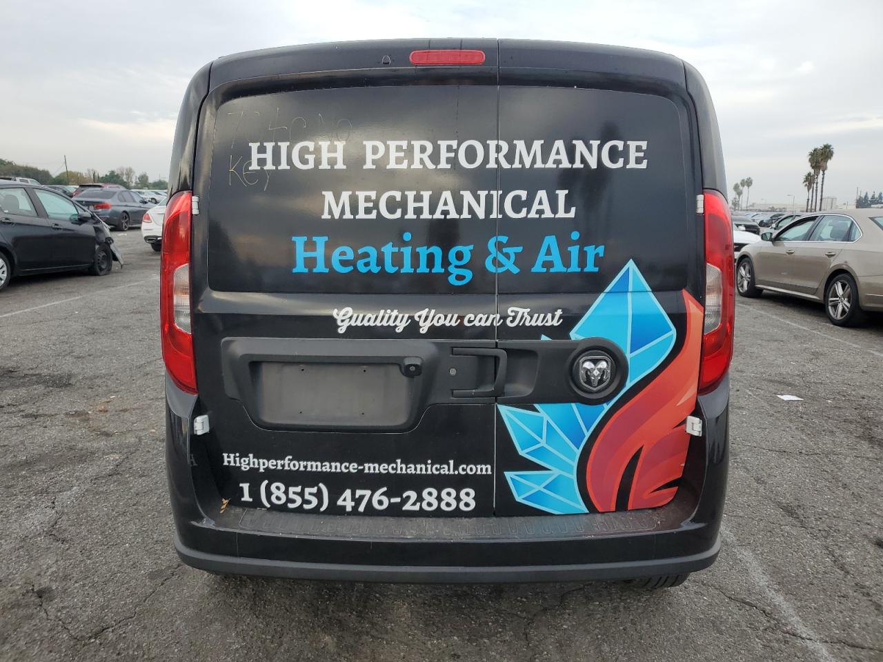 2022 Ram Promaster Delivery Van VIN: ZFBHRFAB0N6W68061 Lot: 92461935