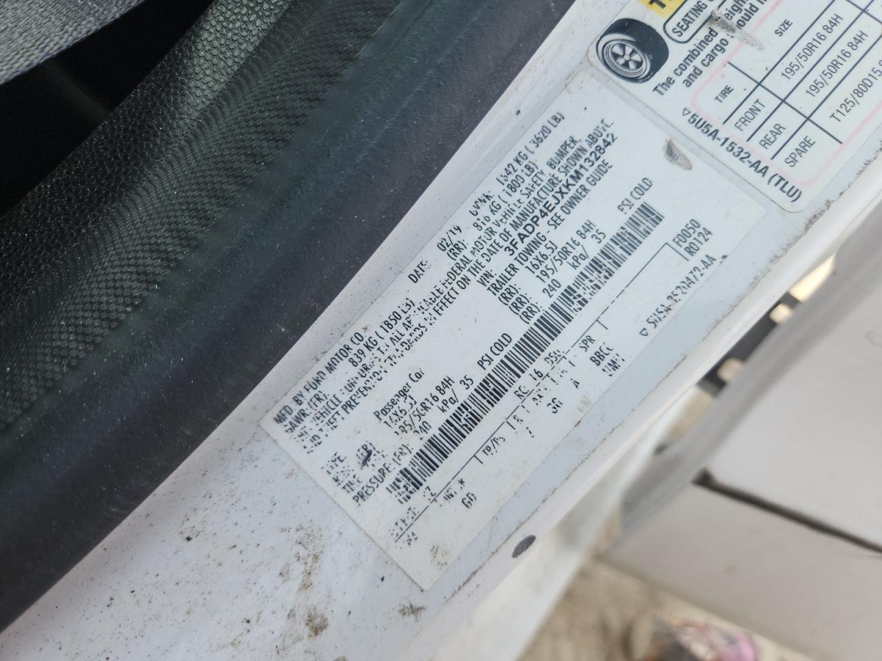 2019 Ford Fiesta Se VIN: 3FADP4EJXKM132842 Lot: 91248745