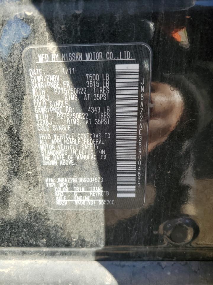 2011 Infiniti Qx56 VIN: JN8AZ2NE3B9004573 Lot: 91384215