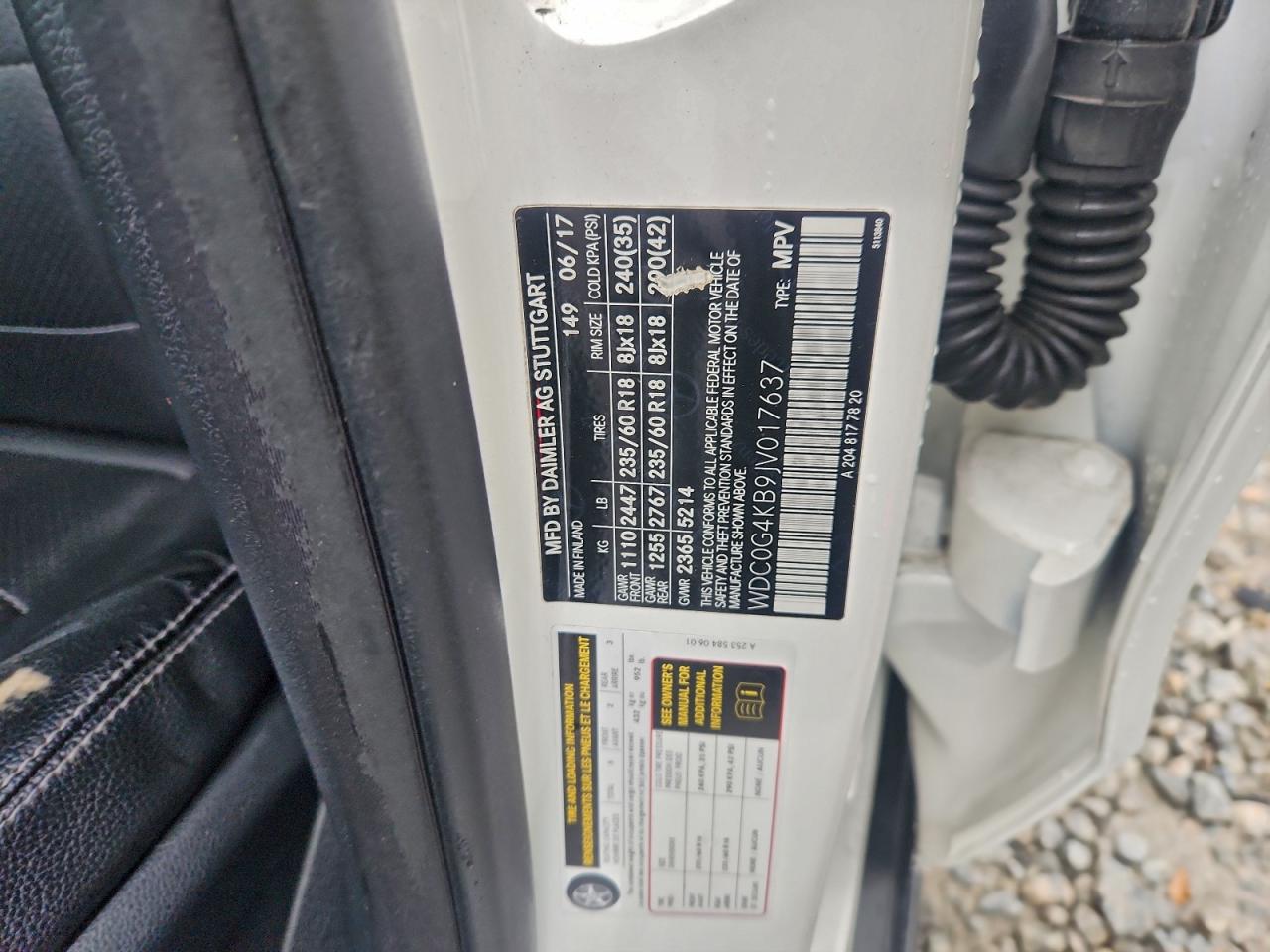 2018 Mercedes-Benz Glc 300 4Matic VIN: WDC0G4KB9JV017637 Lot: 94068455