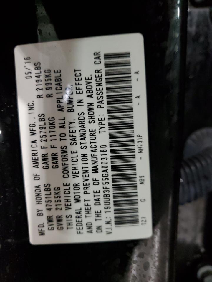 2016 Acura Tlx Tech VIN: 19UUB3F55GA003160 Lot: 91009215