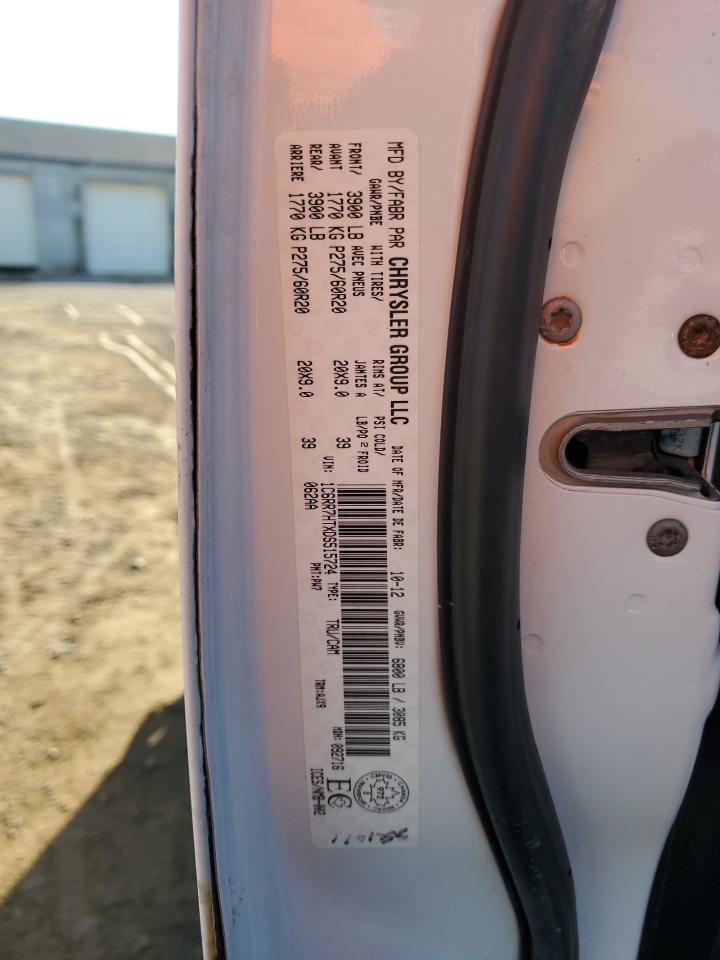 2013 Ram 1500 Sport VIN: 1C6RR7HTXDS515724 Lot: 92211765