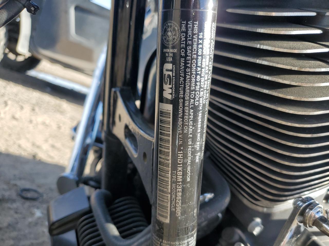 2014 Harley-Davidson Flhx Street Glide VIN: 1HD1KBM13EB625905 Lot: 91310025