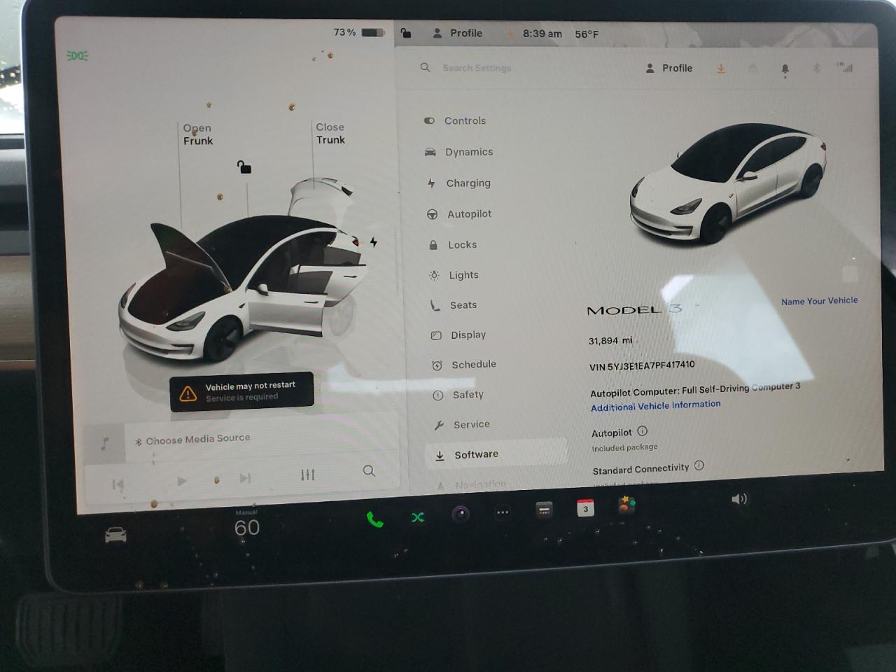 2023 Tesla Model 3 VIN: 5YJ3E1EA7PF417410 Lot: 90899075