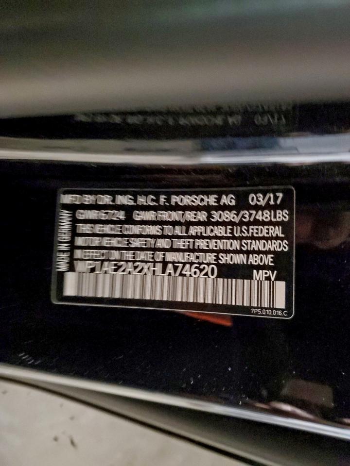 2017 Porsche Cayenne Se Hybrid Platinum VIN: WP1AE2A2XHLA74620 Lot: 94098305