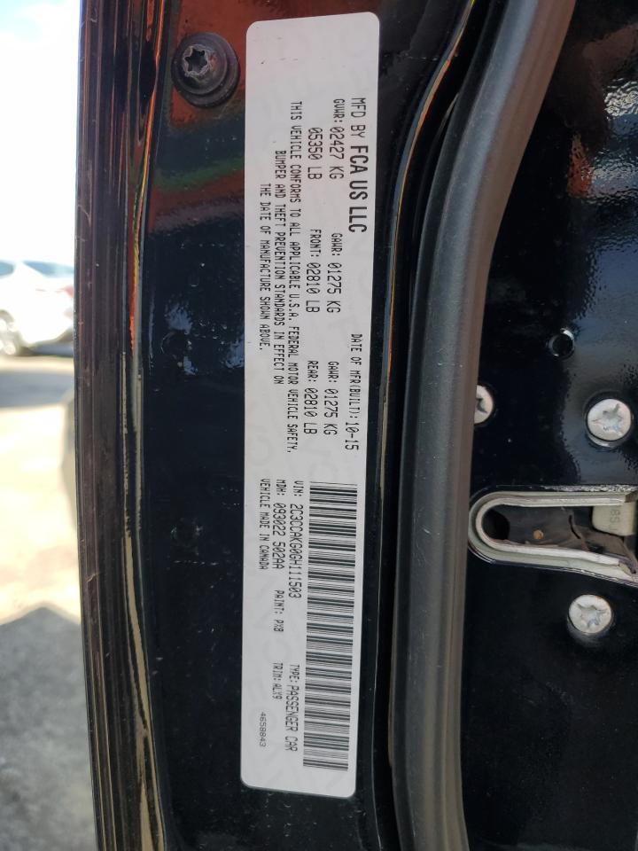 2016 Chrysler 300C VIN: 2C3CCAKG0GH111503 Lot: 91354145