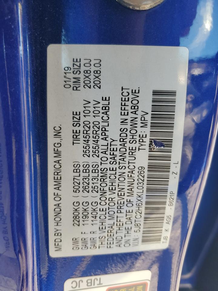 2019 Acura Rdx A-Spec VIN: 5J8TC2H6XKL032269 Lot: 92326385