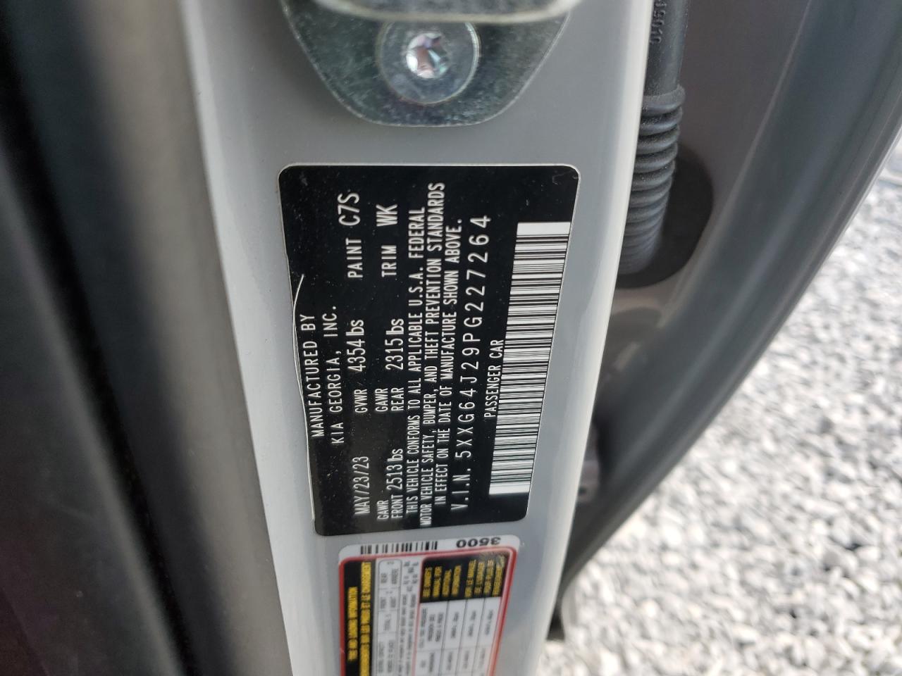 2023 Kia K5 Gt Line VIN: 5XXG64J29PG227264 Lot: 93131945