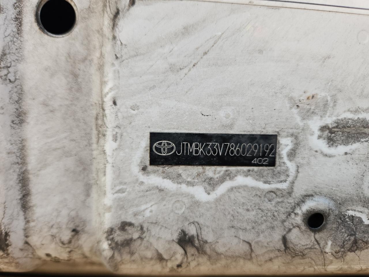 2008 Toyota Rav4 VIN: JTMBK33V786029192 Lot: 91434025