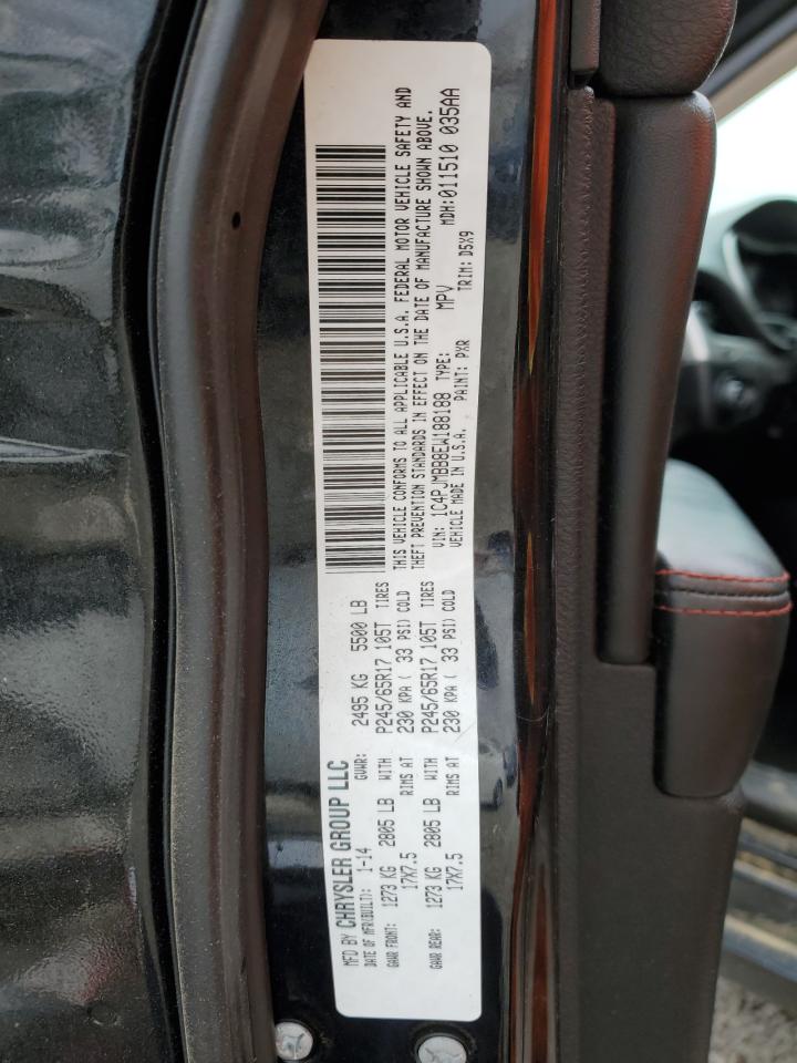 2014 Jeep Cherokee Trailhawk VIN: 1C4PJMBB8EW188188 Lot: 91870055