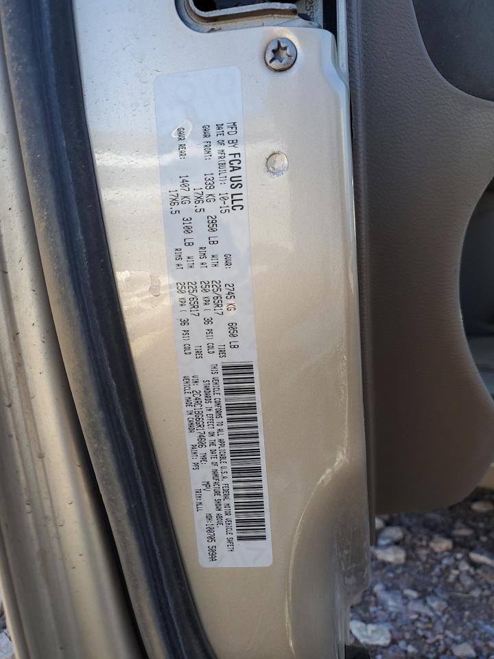 2016 Chrysler Town & Country Touring VIN: 2C4RC1BG6GR174606 Lot: 91592785