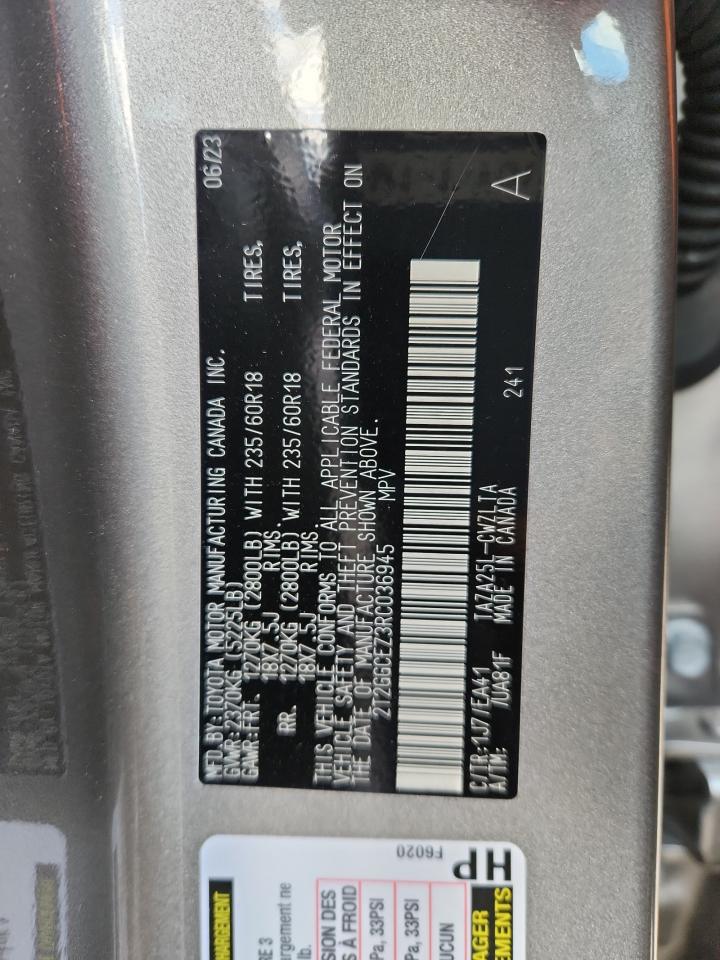 2024 Lexus Nx 350 Premium VIN: 2T2GGCEZ3RC036945 Lot: 93069245