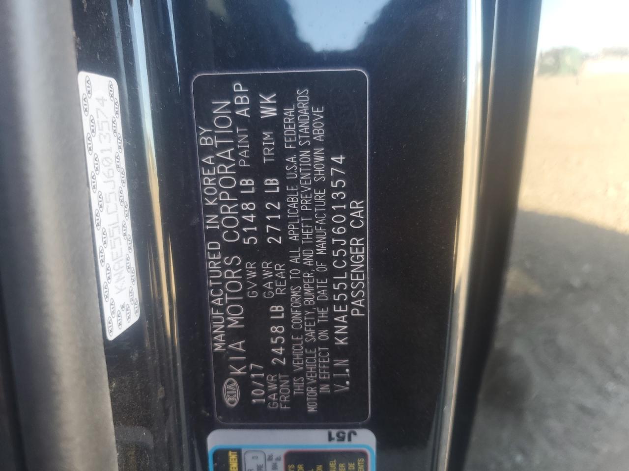 2018 Kia Stinger Gt2 VIN: KNAE55LC5J6013574 Lot: 91394265