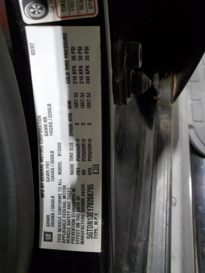 2007 Hummer H3 VIN: 5GTDN13E178208795 Lot: 93420525