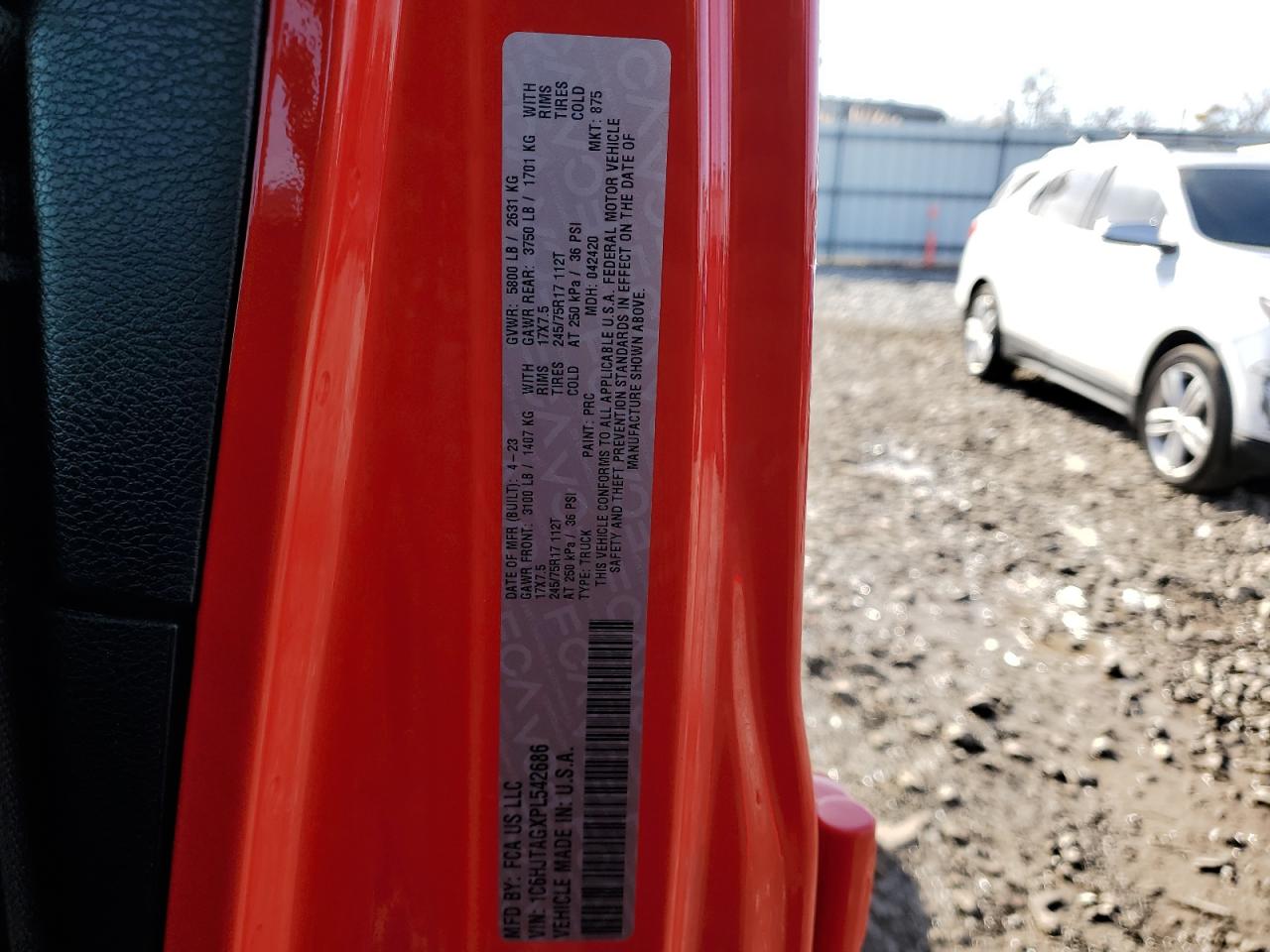 2023 Jeep Gladiator Sport VIN: 1C6HJTAGXPL542686 Lot: 92575145