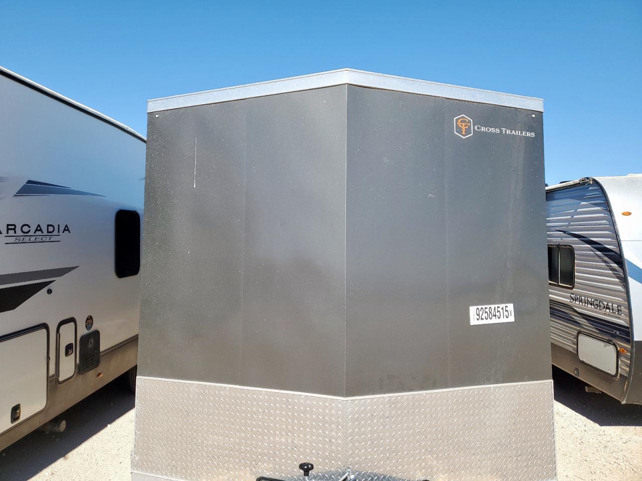 2025 Cross Enclosed Cargo Trailer VIN: 58E1W2422S1017750 Lot: 92584515