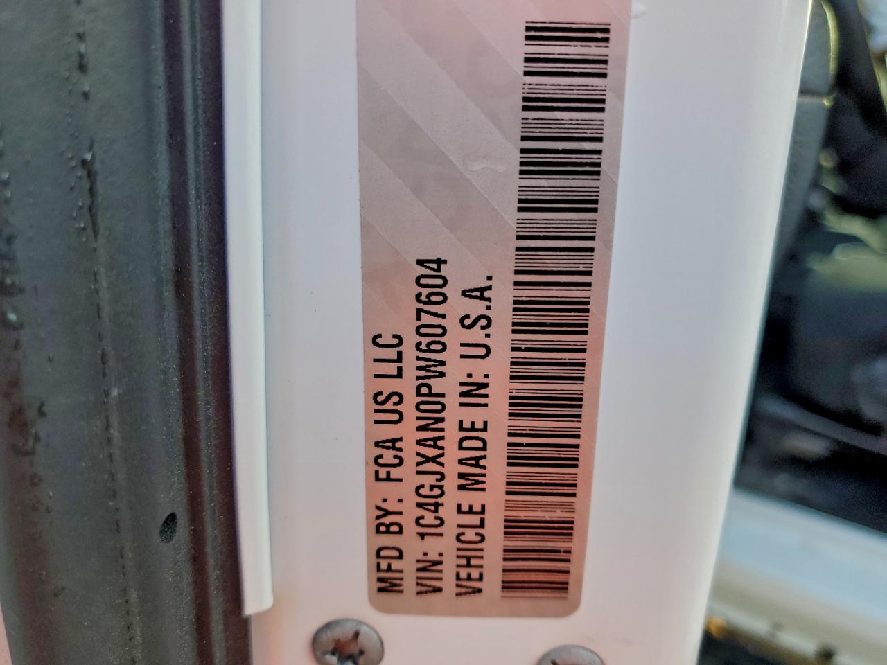 2023 Jeep Wrangler Sport VIN: 1C4GJXAN0PW607604 Lot: 94494535