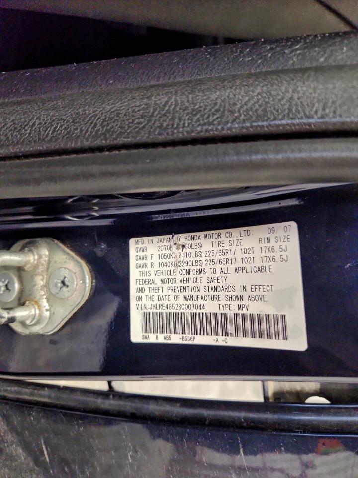 2008 Honda Cr-V Ex VIN: JHLRE48528C007044 Lot: 93206775