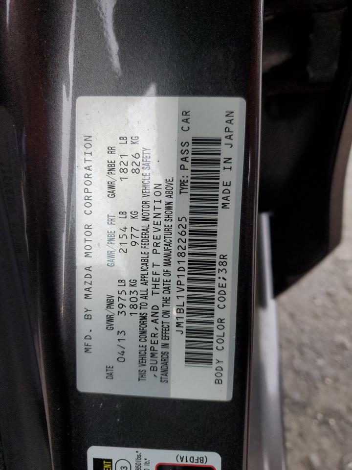 2013 Mazda 3 I VIN: JM1BL1VP1D1822625 Lot: 92494015