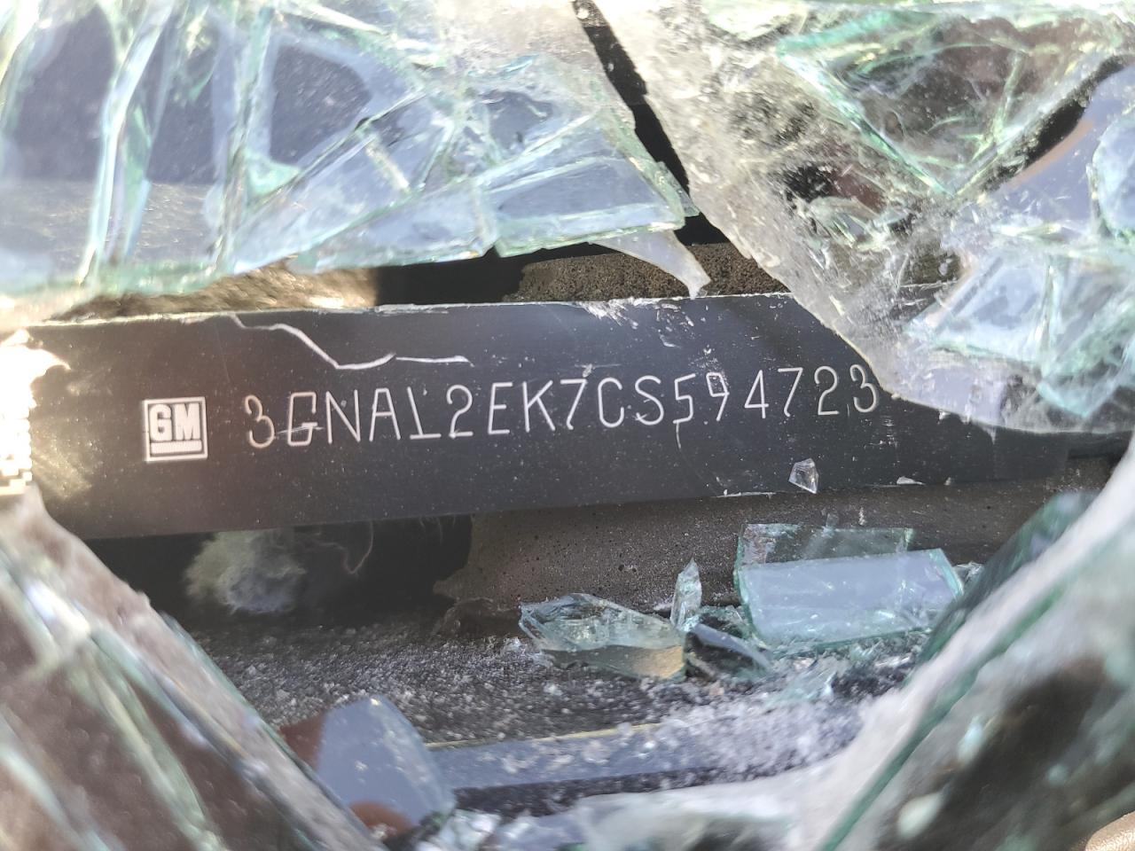 2012 Chevrolet Captiva Sport VIN: 3GNAL2EK7CS594723 Lot: 92736385