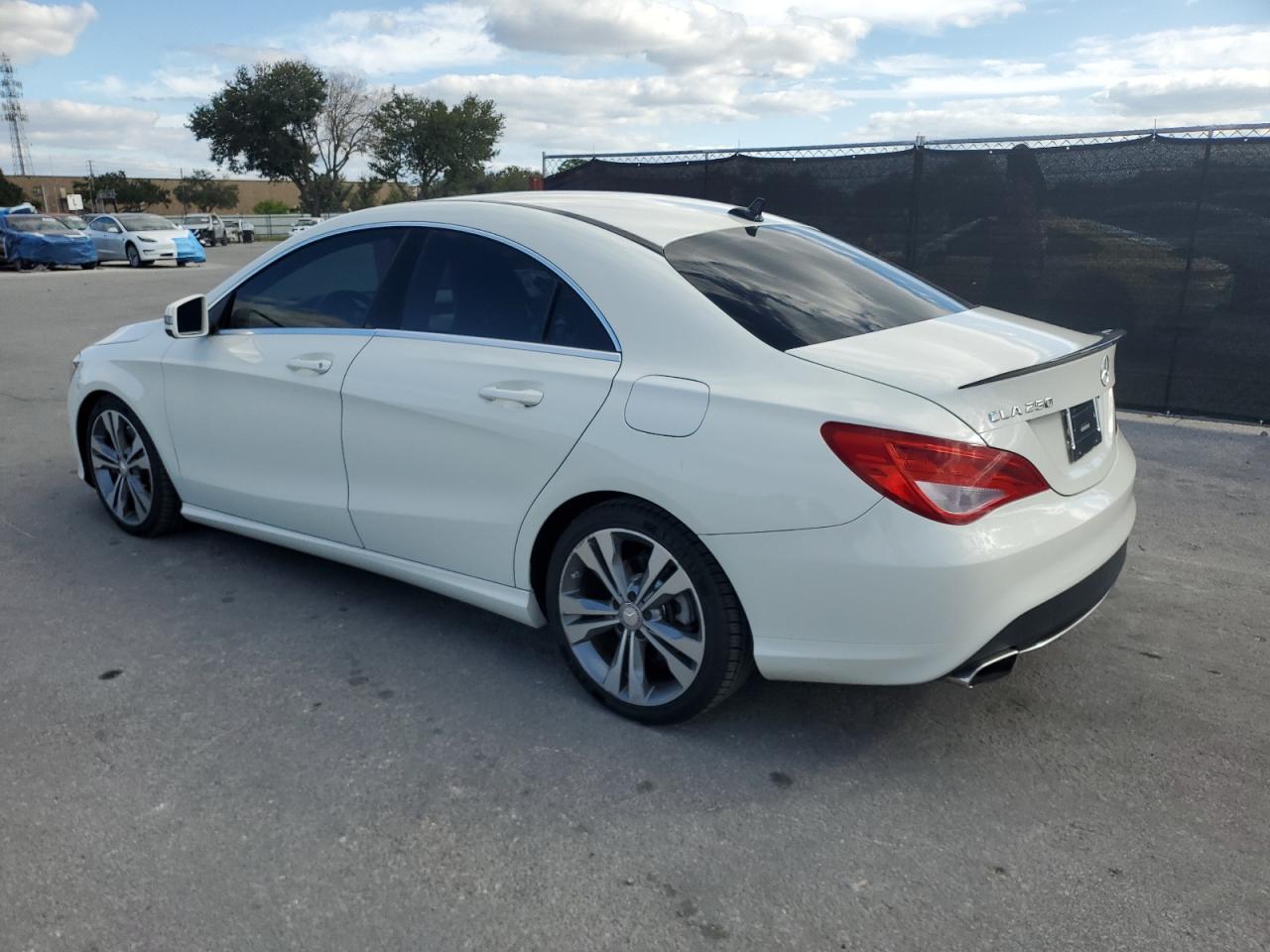 2016 Mercedes-Benz Cla 250 4Matic white sedan gas WDDSJ4GB4GN389863 photo #3