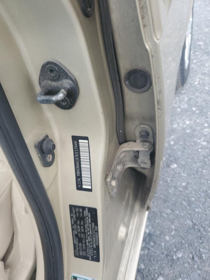 2007 Hyundai Accent Gls VIN: KMHCN46CX7U117946 Lot: 85433905