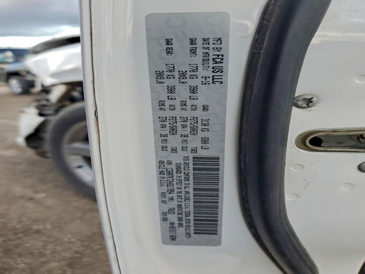 2017 Ram 1500 St VIN: 1C6RR7KT2HS517854 Lot: 93624585