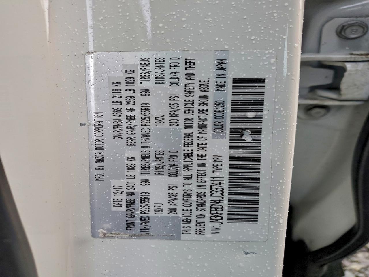 2018 Mazda Cx-5 Grand Touring VIN: JM3KFBDM4J0337411 Lot: 94065165