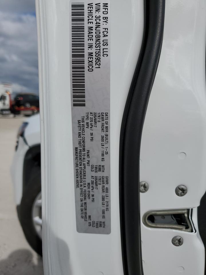 2025 Jeep Compass Latitude VIN: 3C4NJDBN3ST559521 Lot: 92226395