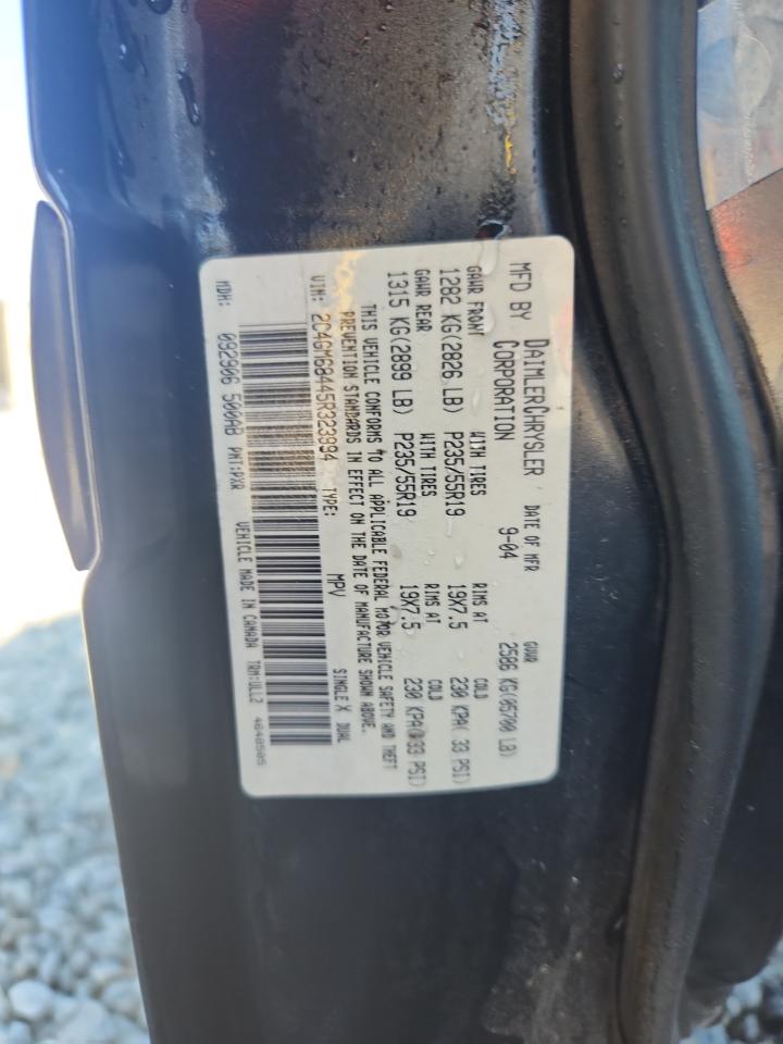 2005 Chrysler Pacifica Touring VIN: 2C4GM68445R323994 Lot: 91493565