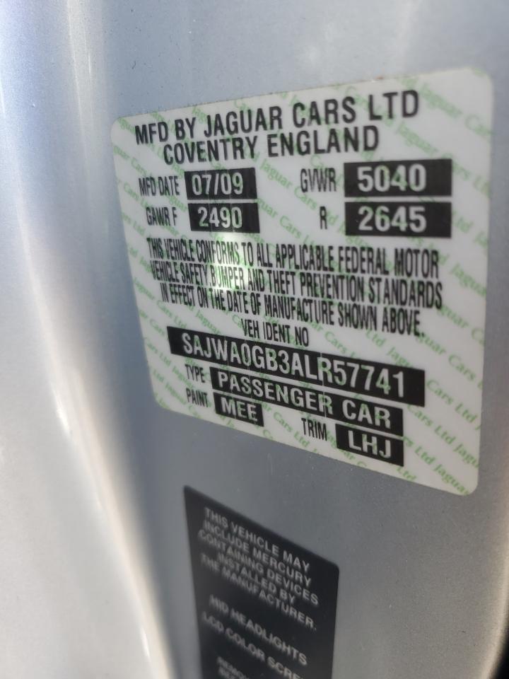 2010 Jaguar Xf Premium VIN: SAJWA0GB3ALR57741 Lot: 93447425