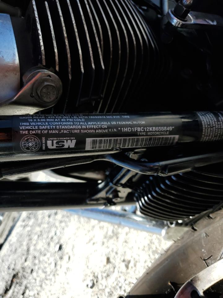 2019 Harley-Davidson Flhr VIN: 1HD1FBC12KB655849 Lot: 91379175