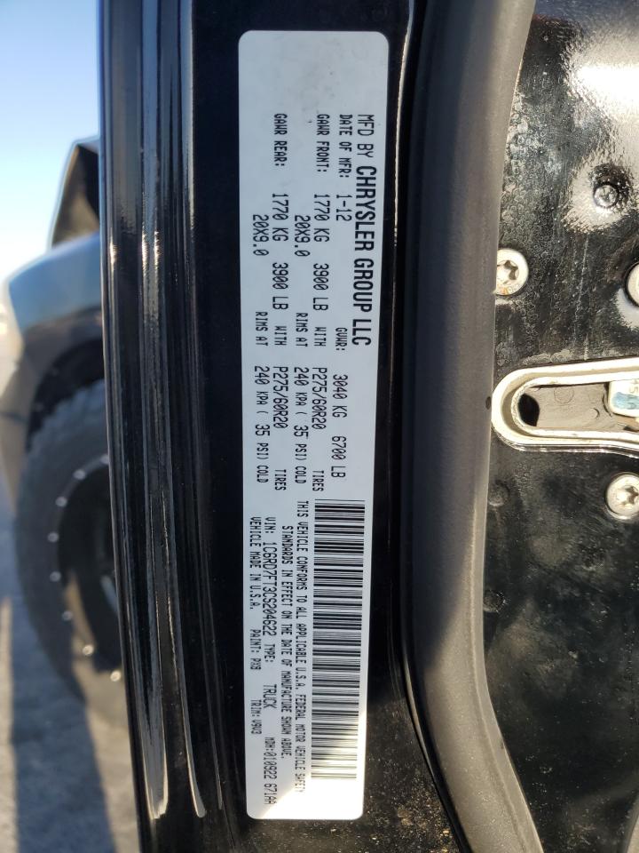 2012 Dodge Ram 1500 St VIN: 1C6RD7FT3CS204622 Lot: 93013295