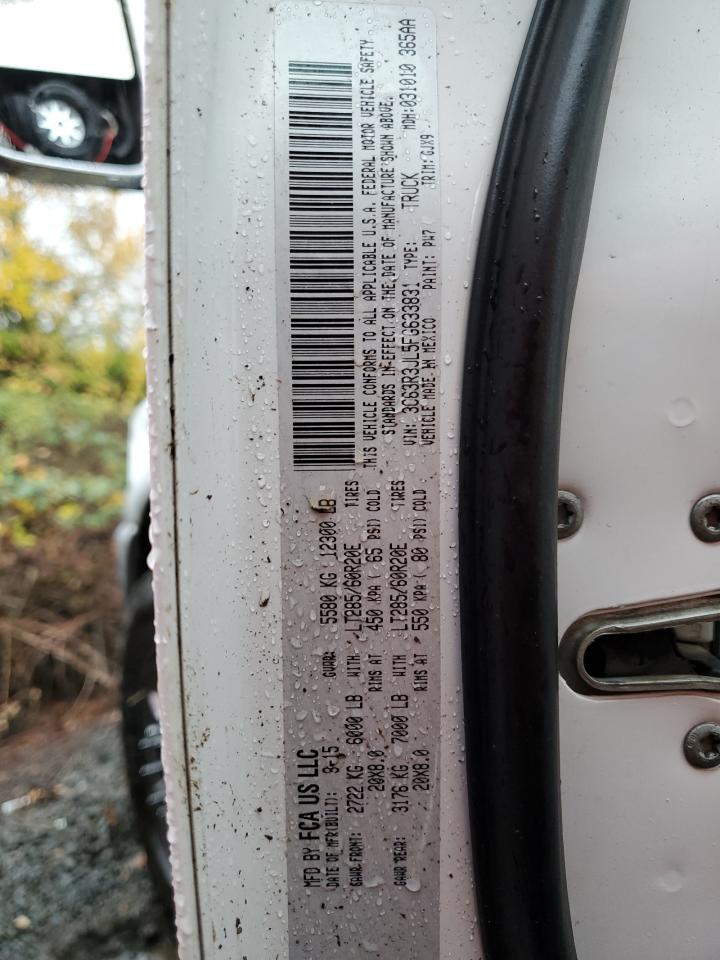 2015 Ram 3500 Laramie VIN: 3C63R3JL5FG633831 Lot: 90479545