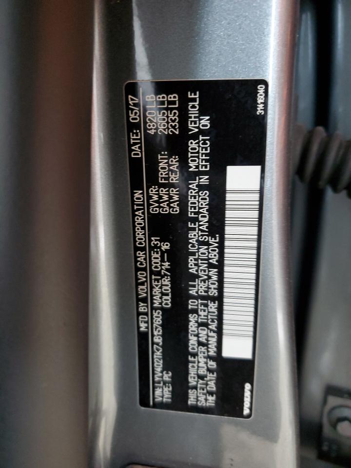 2018 Volvo S60 Inscription VIN: LYV402TK7JB157605 Lot: 90667485