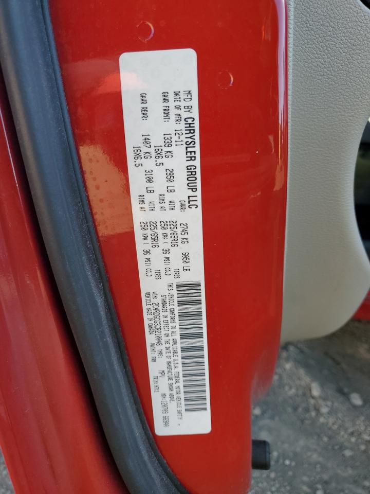 2012 Dodge Grand Caravan Sxt VIN: 2C4RDGCG3CR210048 Lot: 90939995