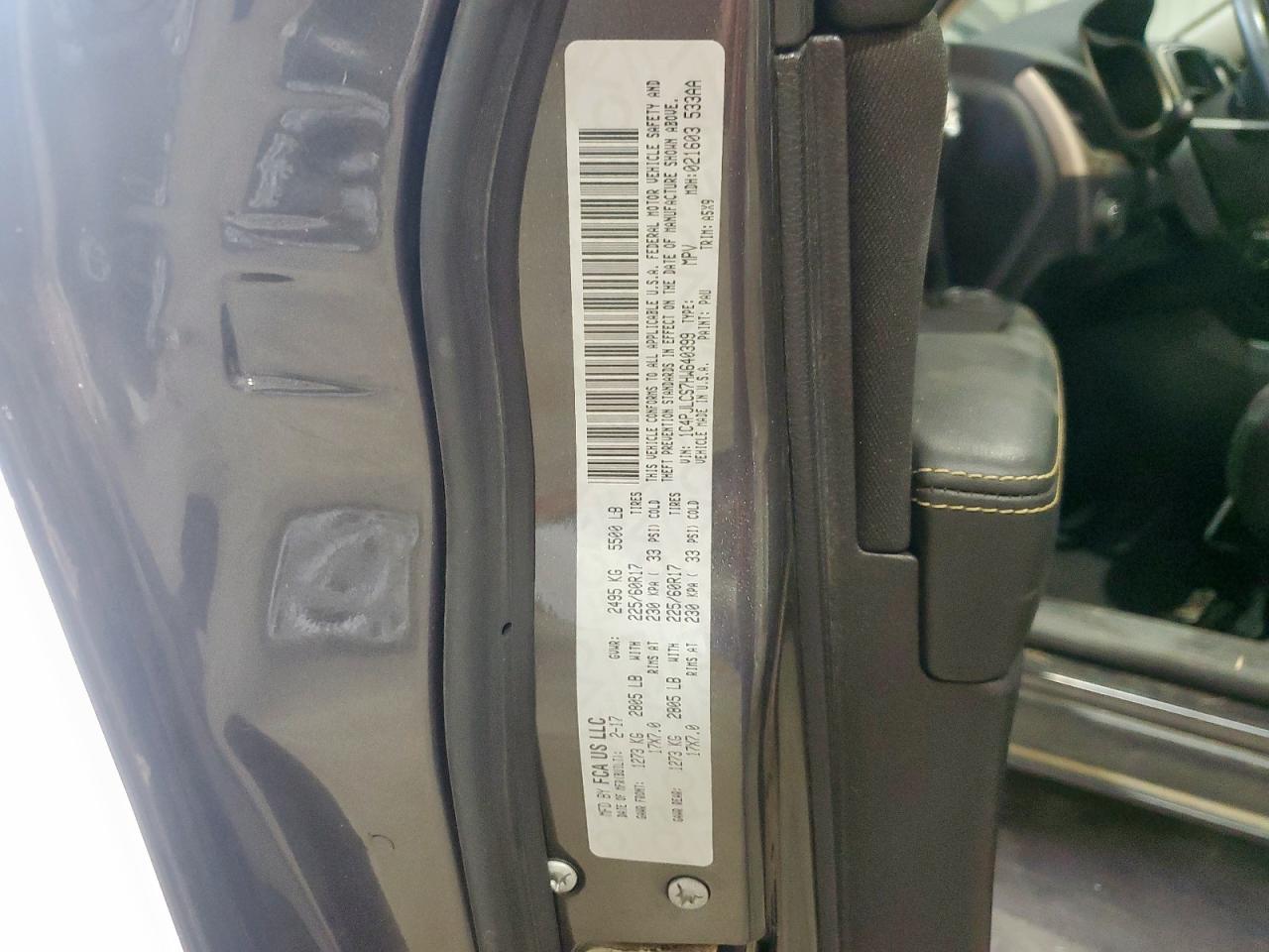 2017 Jeep Cherokee Latitude VIN: 1C4PJLCS7HW640399 Lot: 93052505