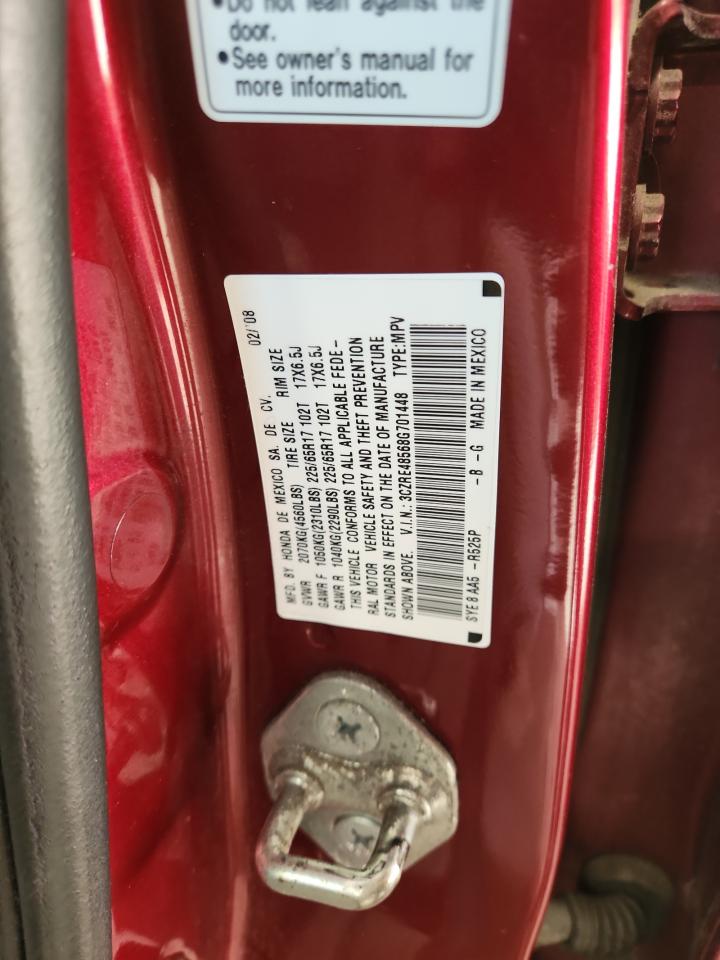 2008 Honda Cr-V Ex VIN: 3CZRE48568G701448 Lot: 91915405